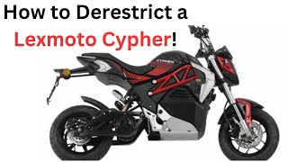 How to Derestrict a Lexmoto Cypher [upl. by Velick]