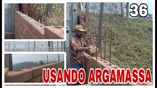 TIJ ECO IGARATÁ ep 36 usando argamassa para nivelamento dos tijolos será que funciona [upl. by Aneehsit]