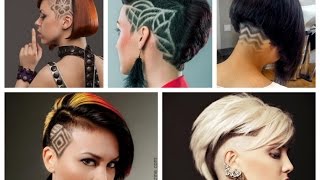 50 Undercut Hairstyles with Hair Tattoos for Women [upl. by Swagerty]