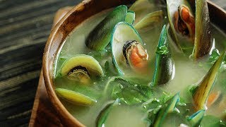 Tinolang Tahong  a Filipino Mussel Soup 🎧 [upl. by Hakeem]