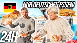 Wir ESSEN 1 TAG typisch DEUTSCHE Gerichte unerwartet lecker [upl. by Hadwyn]