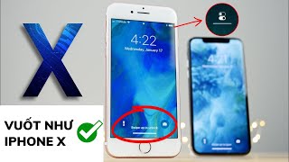 tweak vuốt như iphone x ios 144 mới nhất [upl. by Nomelc239]