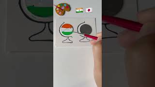 🇮🇳🇮🇳Jana Gana Mana  Independence Day Drawing Republic Day shorts flagdrawing art [upl. by Akinal]