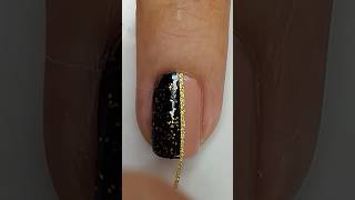 Uñas Cortas Negras Elegantes y Bonitas nailsdesing nailartdesigns trending nailartideas diseños [upl. by Mohun58]