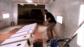 RentalPro 230 paint sprayer demonstration [upl. by Ynoyrb114]