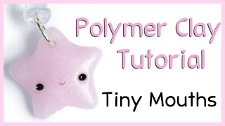 HOW TO Tiny Polymer Clay Mouth Tutorial  DIY EASY Face Basics [upl. by Tilney490]