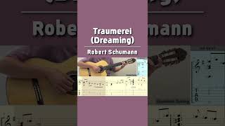 Traumerei Dreaming  Schumann Guitar shorts [upl. by Ponce260]