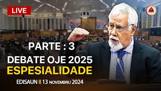 PM Xanana partisipa diskusaun no votasaun ba Proposta Lei OJE tinan 2025 iha PN II 13112024 [upl. by Riki321]