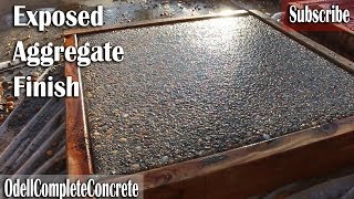 How to get a Exposed Aggregate Finish on Concrete [upl. by Lyons]