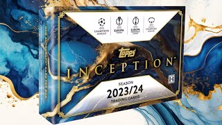 BALLON DOR BOOKLET Opening a 20232024 Topps Inception Soccer Hobby Box [upl. by Wini868]