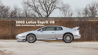 2002 Lotus Esprit V8 25th Anniversary Edition  Broad Arrow 2023 Amelia Auction [upl. by Sarson]