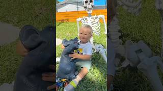 Raju made a fake skeleton for Champa😱🐸short funny funnyvideo [upl. by Aicilas981]