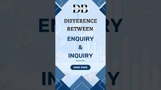 Difference Between Enquiry and Inquiry  Enquiries vs Inquiries Know the Difference [upl. by Keen13]