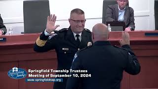 Springfield Township Trustees Meeting of September 10 2024 [upl. by Cressy]