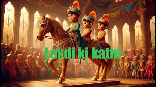 लकड़ी की काठी  lakdi ki kathi  popular hindi children song  animated song [upl. by Anahsat]