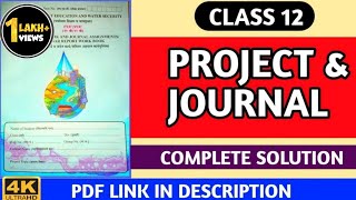 Std 12th EVS PROJECT AND JOURNAL WORK ANSWER Solution  Maharashtra State Board [upl. by Townshend]