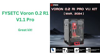 FYSETC Voron 02 R1 V11 Pro  My Impressions [upl. by Francyne]