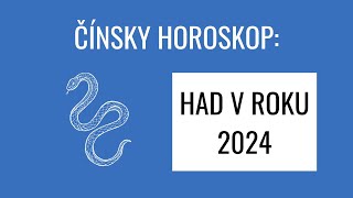 Čínsky zverokruh v roku 2024 HAD [upl. by Acsehcnarf]