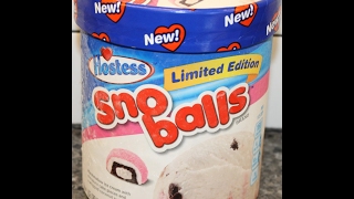 Hostess Sno Balls Ice Cream Review [upl. by Heddy515]