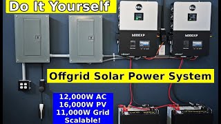 How to Build Expandable Offgrid Solar Systems w EG4 6000XP [upl. by Melody]