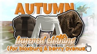 aesthetic autumn layered clothing codes for bloxburg [upl. by Kyre]