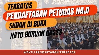 PENDAFTARAN PETUGAS HAJI 2025 DIMULAI INI PERSYARATANNYA [upl. by Erbas967]