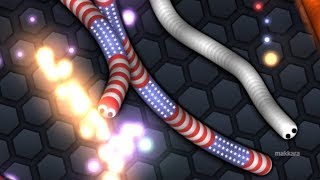 Slither io  Crazy Games  GamePlay 1 [upl. by Airitac]