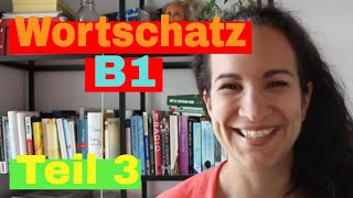 🇩🇪 Wortschatz B1  Teil 3  Alle Wörter die du brauchst [upl. by Eliak469]