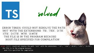 Fixing TS6231 How to Resolve Path Errors in TypeScript Compilation [upl. by Gensmer706]