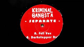 Kriminal Gangta ‎– Separate Darkstepper Dub  Vinyl Vandal 2000 [upl. by Robert]