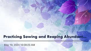 Practicing Sowing and Reaping Abundant Rewards STS Review by Pastor Akin Adeniyi May 19 2024 [upl. by Akinom735]