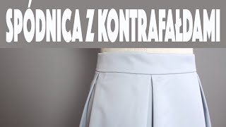 Jak uszyć spódnicę z bez OVERLOCKA Szycie spódnicy z kontrafałdami BEZ WYKROJU 👗 KONKURS [upl. by Urana]