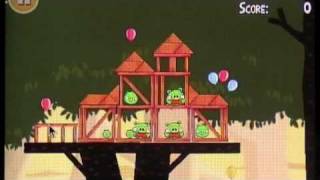 Angry Birds 3 star walkthrough for theme 6 levels 1115 [upl. by Oigroig]