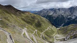 🇮🇹 View from the road to Passo dello Stelvio in ⁨Lombardy⁩ ⁨Italy⁩ [upl. by Atekehs]