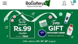 How to place order from World of Bagallery  Azaadi deals 2020  Amazing offers [upl. by Morena]