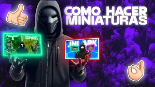 ¡Como hacer MINIATURAS para YouTube [upl. by Aienahs19]