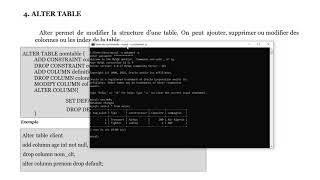 Bases de Données  23  SQL  ALTER TABLE  Les Contraintes amp Les Index [upl. by Marinelli]