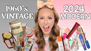 VINTAGE VS MODERN DAY MAKEUP amp SKINCARE HAUL 💄✨🧴 [upl. by Ogaitnas386]