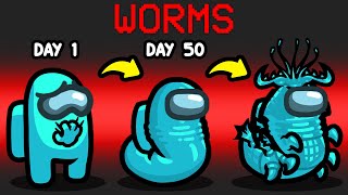 Turned Into a Worm Mod in Among Us [upl. by Ahsen]