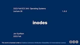 inodes 2023 Fall ECE 344 Section 2 [upl. by Dnivra]