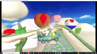 Karting on this track is amazing  Mario Kart Wii GBA Sky Garden Custom Track [upl. by Reilly]