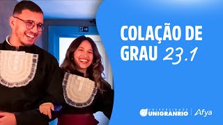 COLAÇÃO DE GRAU UNIGRANRIO AFYA  FORMANDOS 20231 [upl. by Kaleena]