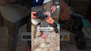 Massage gun pro tips Does it really work for plantar fasciitis 👀🤯pain athlete footpainrelief [upl. by Oshinski]