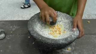 Grinding Corn  Old Florida Museum St Augustine FL [upl. by Nyrmac993]