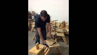 How to Use a Tim Manney Adze to Hollow A Windsor Chair Seat [upl. by Sioux]