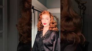 Old Hollywood hair tutorial… Rita Hayworth inspired hairstyles hairstyle hairtutorial [upl. by Notterb457]