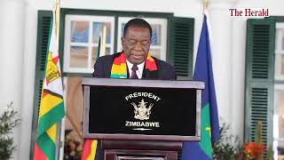 President Mnangagwa speaks on sanctions [upl. by Worra679]