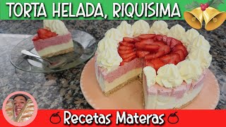 TORTA HELADA  SUPER POSTRE DE LAS FIESTAS🎄🎊 SIN HORNO ⭐✅ [upl. by Enomrej]