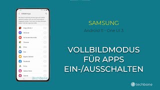 Vollbildmodus für Apps  Samsung Android 11  One UI 3 [upl. by Garceau685]