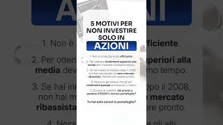 Tu investi 100 azionario 💸 azioni azionario investimenti etf investire [upl. by Yeclehc838]